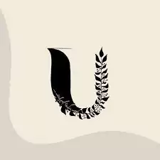 u letter images in heart
